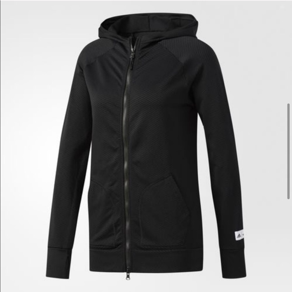 Adidas x Reigning Champ Z.N.E. hoodie in black. Size L